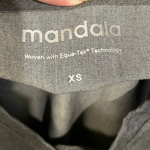 (2) Mandala- gray one pocket scrub top in XS - Picture 3 of 3